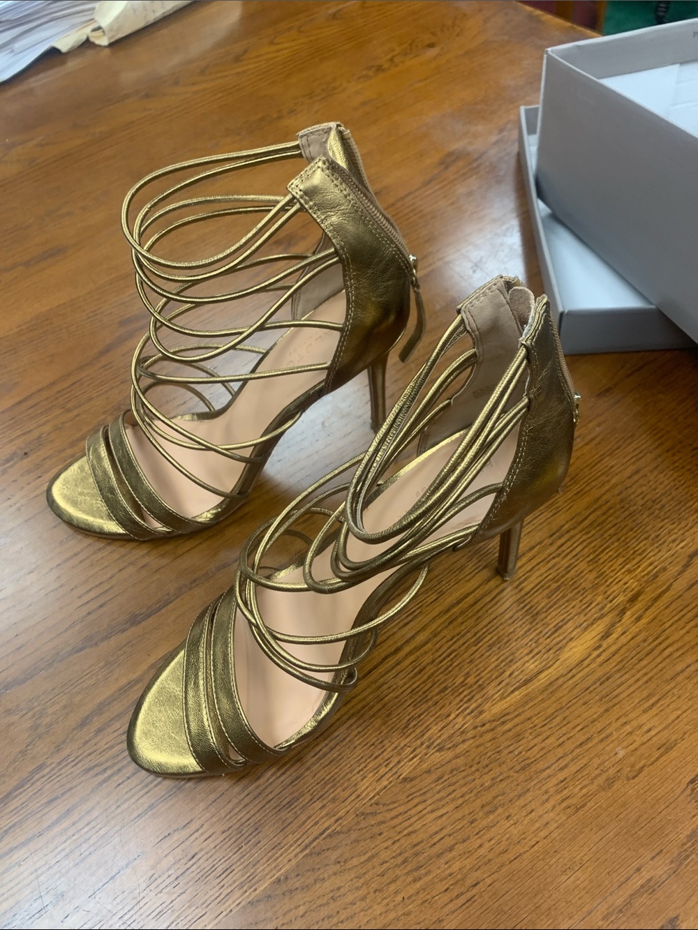 Gold sandals